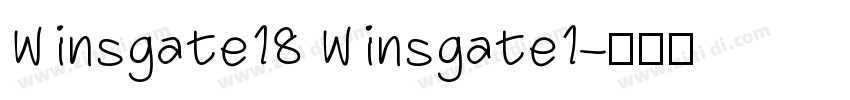 Winsgate18 Winsgate1字体转换